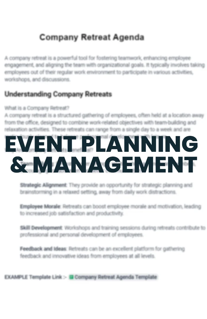 2 Event Planning & Management
