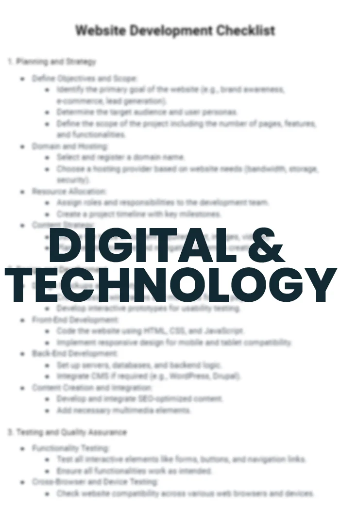 3 Digital & Technology