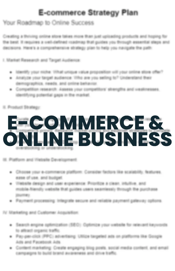 3 E-commerce & Online Business
