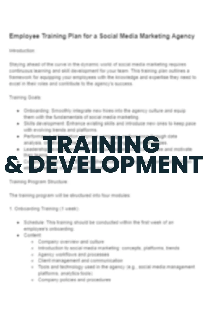 5 Training & Development