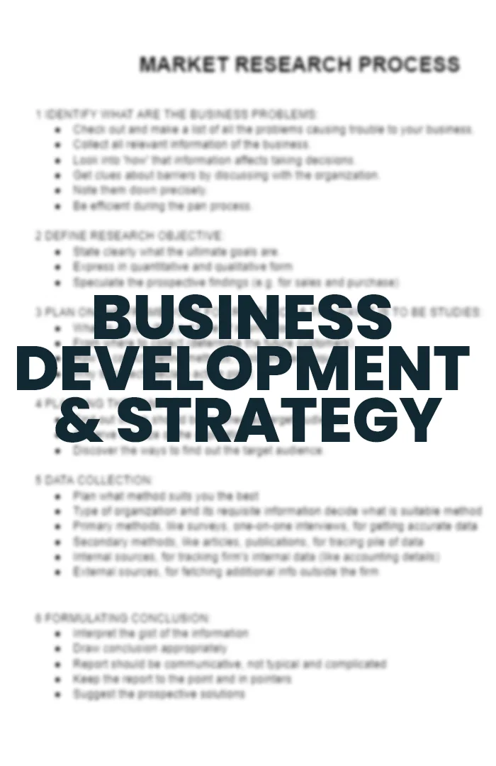 7 Business Development & Strategy