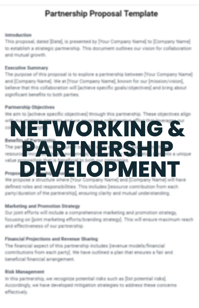 7 Networking & Partnership Development
