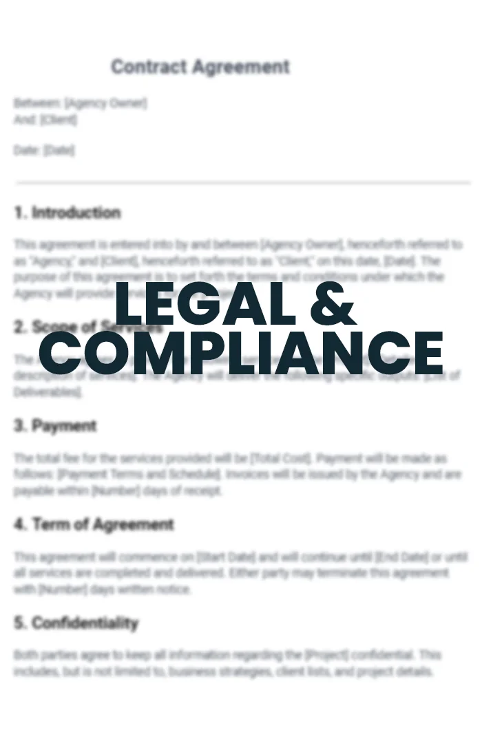 8 Legal & Compliance